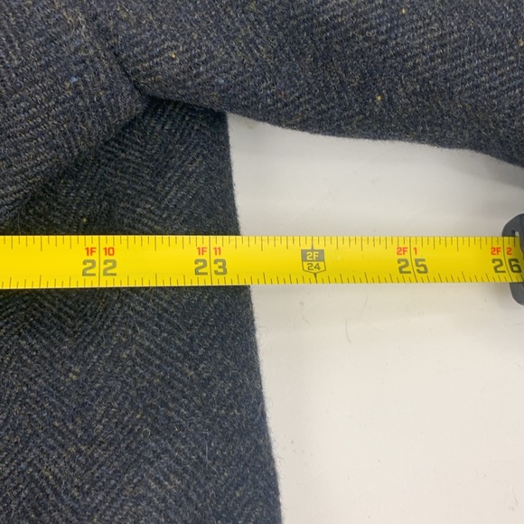 Vintage Woolrich Long Wool Winter Pea Coat Dark gray Size Men’s 42 Button up - Picture 11 of 15